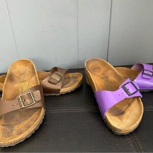 Lot 2 Birkenstock Madrid sandal 37/6  Women’s- Pre-owned